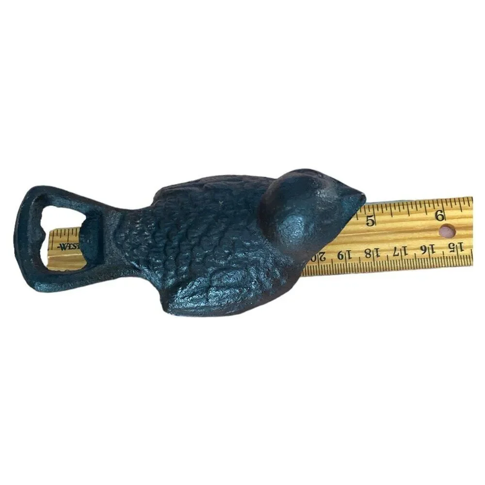 Cast Iron Sparrow Bird Bottle Opener: Vintage Bar Decor
